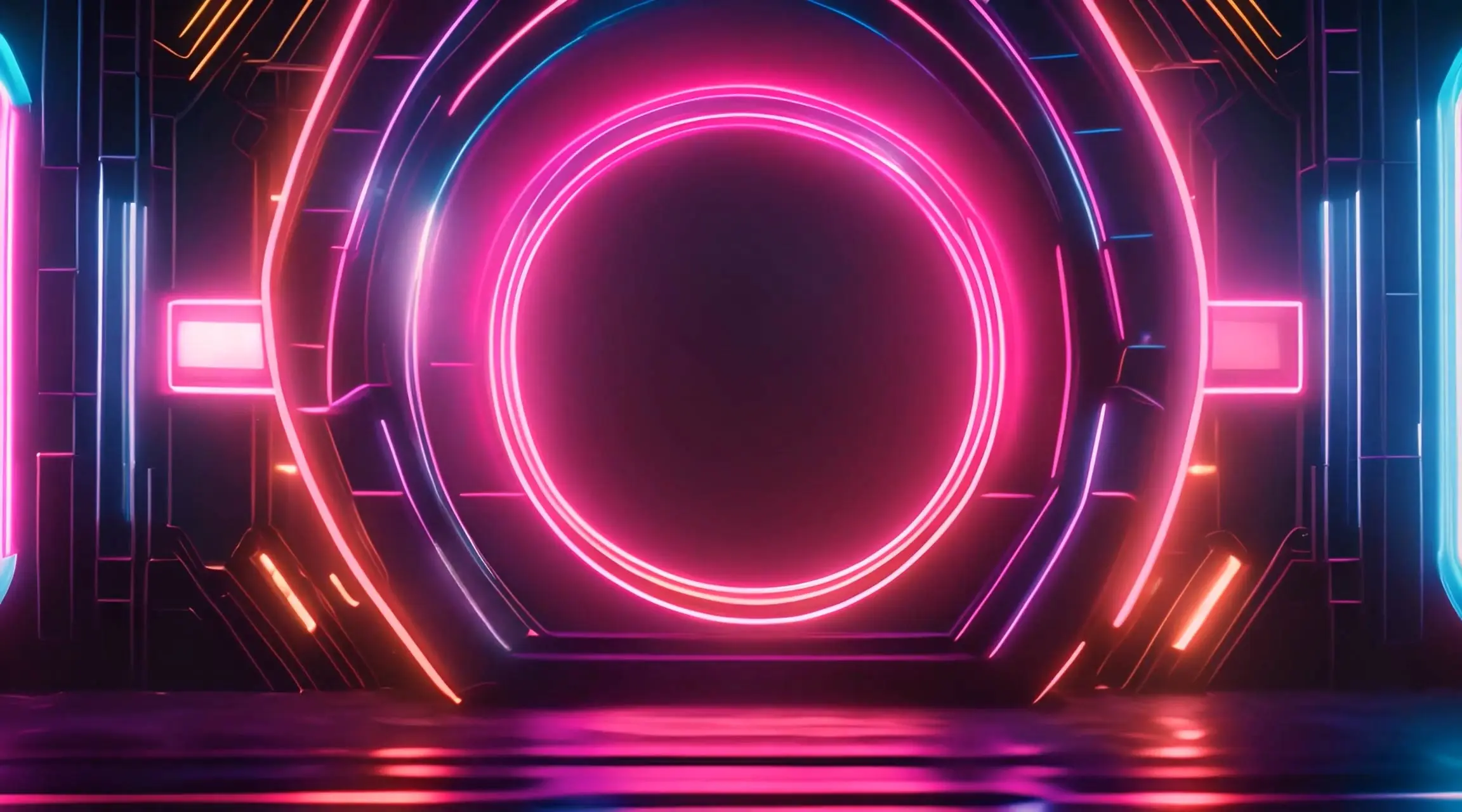EDM Visuals Neon Tunnel Motion Graphics